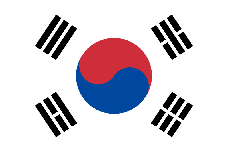 South Korea Flag 36x72